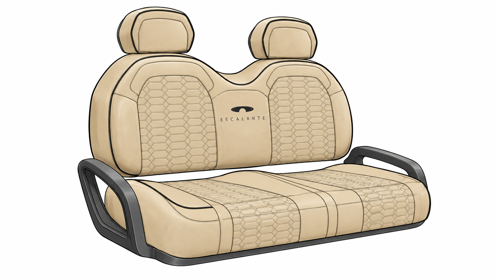 Seat concept based on EA’s Vaquero design with joined backrest, two headrests and shared cushion